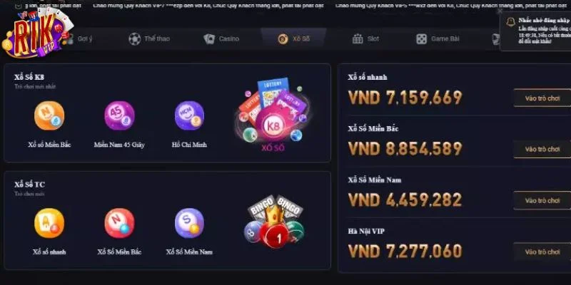 Xổ số RIKVIP – Sảnh Cược Chốt Số Ăn Tiền Khủng Mỗi Ngày 2 Luật chơi xổ số RIKVIP không hề khó hiểu như nhiều người lầm tưởng.